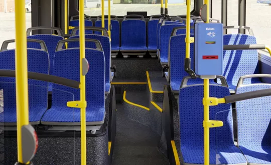 Το 12μετρο λεωφορείο του Μονάχου μπορεί να μεταφέρει έως και 88 επιβάτες.