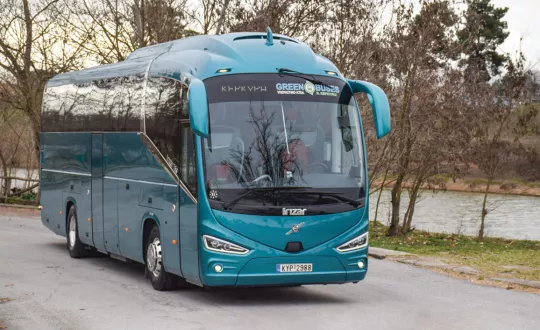 Το παρμπρίζ 31 του ΚΤΕΛ Κέρκυρας, το καινούργιο Volvo Irizar i6s, ιδιοκτησίας αφοί Μέξα. Το παρμπρίζ 31 του ΚΤΕΛ Κέρκυρας, το καινούργιο Volvo Irizar i6s, ιδιοκτησίας αφοί Μέξα.