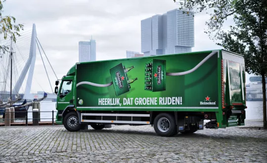 heineken electric truck