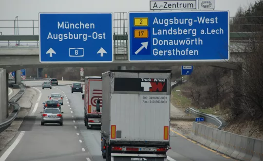 Η Γερμανία καταλαμβάνει την πρώτη θέση στην Ευρώπη στις οδικές εμπορευματικές μεταφορές.