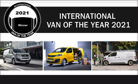Το επίζηλο βραβείο «International Van of the Year Award 2021», μοιράζονται τα τρία ηλεκτρικά βαν του ομίλου PSA, τα Peugeot e-Expert, Citroën e-Jumpy και Opel Vivaro-e, με τον γαλλικό όμιλο να κερδίζει ξανά με ένα τρίο μοντέλων, όπως το 2019 με τα Peugeot Partner, Citroen Berlingo και Opel/Vauxhall Combo.