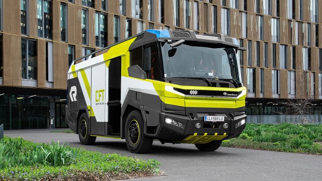 To Concept Fire Truck της Rosenbauer, θα αποκτήσει ηλεκτρική γραμμή κίνησης από τη Volvo Penta.