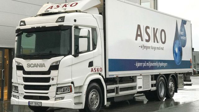 Η νορβηγική εταιρεία ASKO, δοκιμάζει 4 φορτηγά υδρογόνου της Scania.