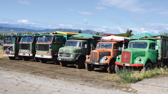 Τα φορτηγά μεταφέρουν αγροτικά προϊόντα στο νομό Φθιώτιδας και στη Θεσσαλία. Αντοχή και αξιοπιστία, τα δύο βασικά χαρακτηριστικά των φορτηγών σύμφωνα με τον ιδιοκτήτη τους. Τα συγκεκριμένα φορτηγά θα μπορούσαν να βρίσκονται στο μουσείο της Mercedes-Benz και της Volvo Trucks σε περίοπτη θέση, ωστόσο είναι ακόμη ετοιμοπόλεμα φέρνοντας εις πέρας όλες τις μεταφορές. 