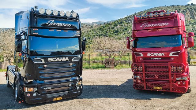 Scania R από τη μεταφορική Ιωάννου στο Μεσολόγγι. 
