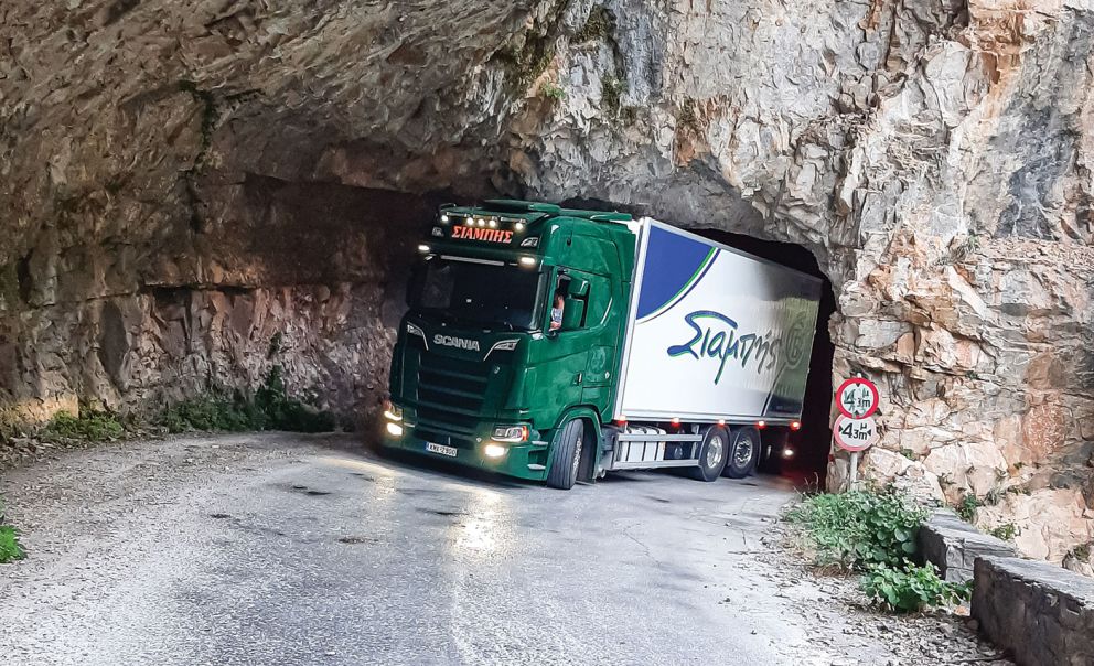  Το S στη διαδρομή Καλαμάτα – Σπάρτη μέσω Ταΰγετου.