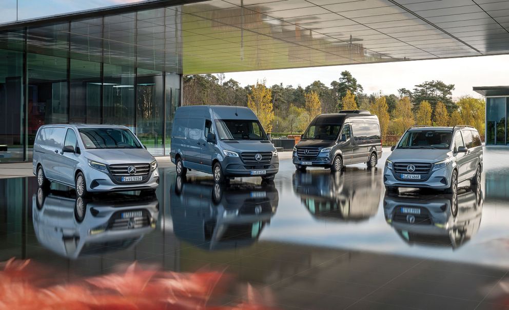 Η Mercedes προχώρησε σε αλλαγές και αναβαθμίσεις σε όλα τα μεσαία και μεγάλα van της γκάμας της –με κινητήρα εσωτερικής καύσης και αμιγώς ηλεκτρικά