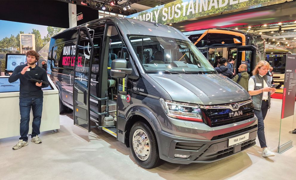 Η ΜΑΝ εισέρχεται πλέον και στην κατηγορία των minibus με το ΜΑΝ ΤGE Coach –εδώ σε έκδοση με 16 θέσεις.