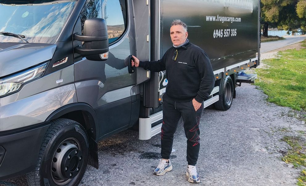 Ο ιδιοκτήτης της Frago Cargo Νίκος Φράγγος από τον Βόλο. 