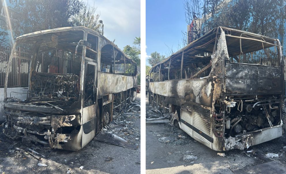 εμπρησμός λεωφορείου