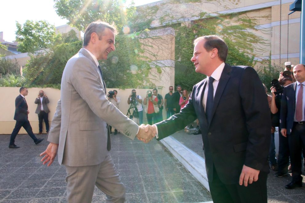 ο Πρωθυπουργός κ. Κυριάκος Μητσοτάκης επισκέφθηκε το Υπουργείο Υποδομών και Μεταφορών