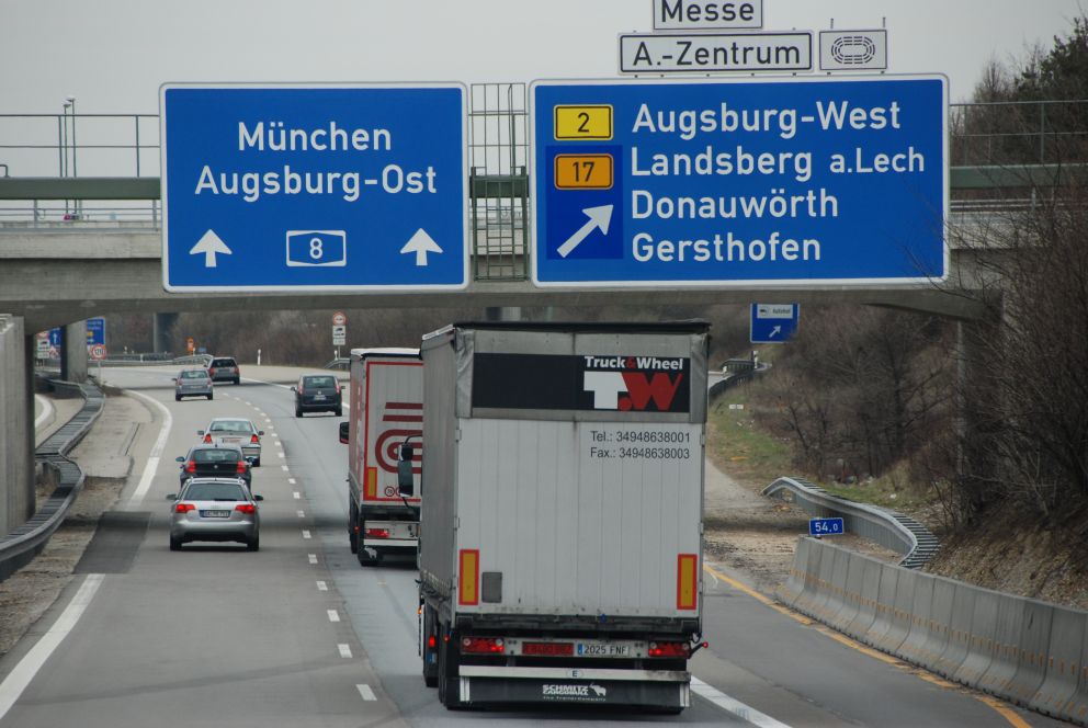 Η Γερμανία καταλαμβάνει την πρώτη θέση στην Ευρώπη στις οδικές εμπορευματικές μεταφορές.