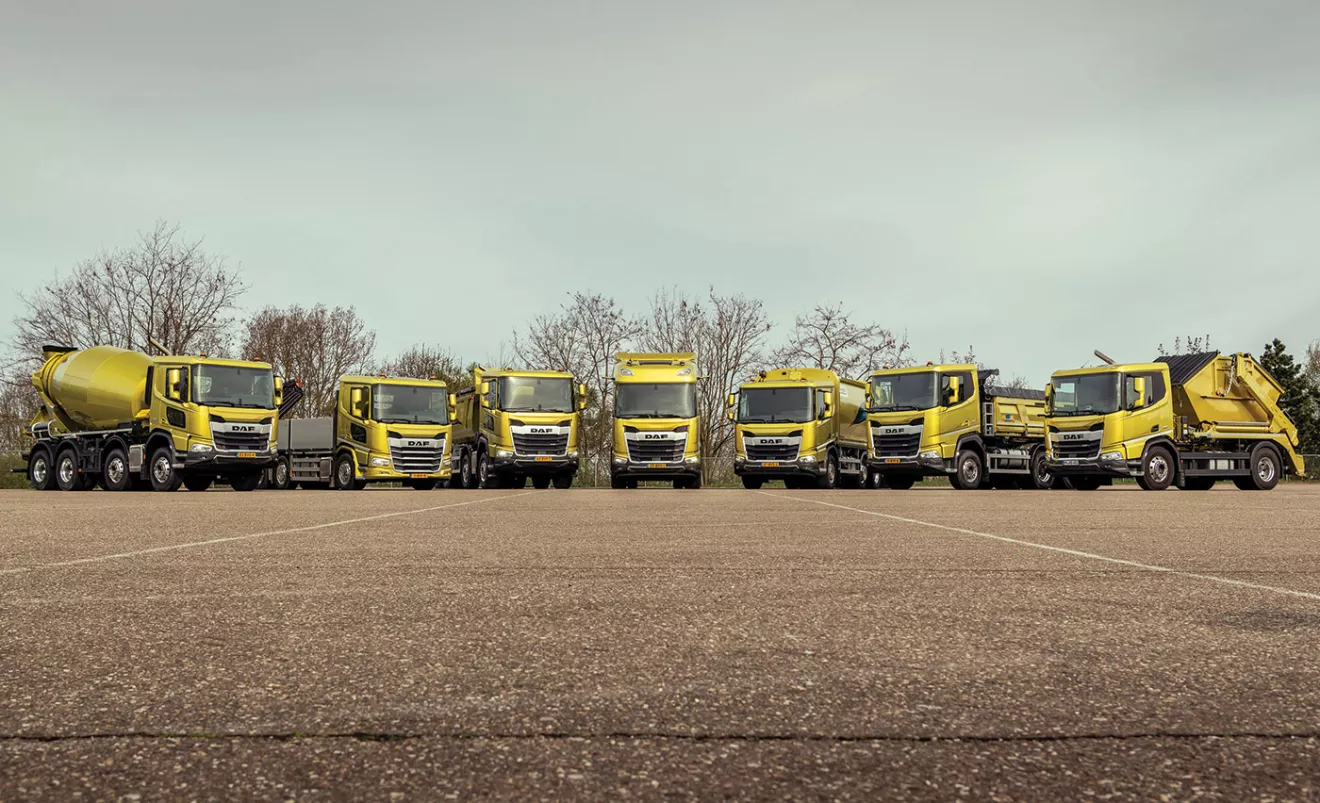 DAF χωματουργικά και πολυάξονα φορτηγά 