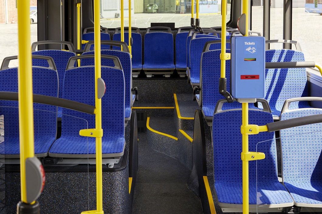 Το 12μετρο λεωφορείο του Μονάχου μπορεί να μεταφέρει έως και 88 επιβάτες.
